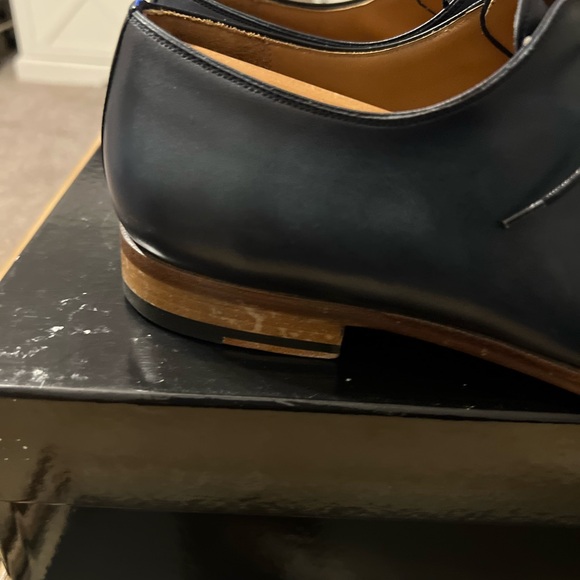 Magnanni “KIVI” Dress Derby Men's  Blue Oxfords 10M MINT! - Picture 5 of 12